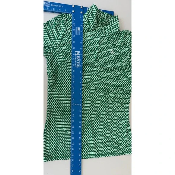 AriatTEK Cold Series Womens Medium Green Geometric Quarter Zip Base Layer Top - Picture 5 of 8